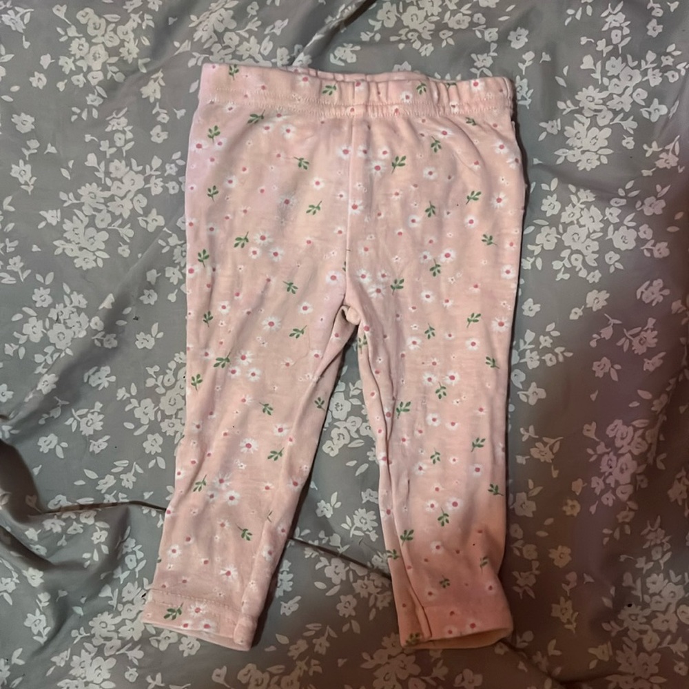 Floral baby girl leggings